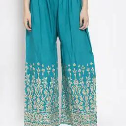 Floral Print Palazzos with Elasticated Waist-image-0