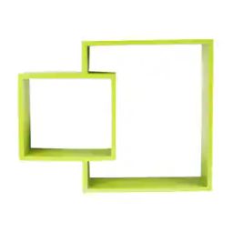 Square Mounted Wooden Wall Shelf-47