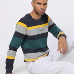 Graded Striped Crew-Neck Sweatshirt-picture-27