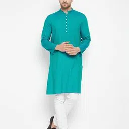 even Mandarin-Neck Long Kurta-picture-32