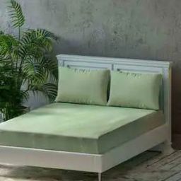 300 GSM Cotton King-Size Bedsheet with Pillow Covers-24