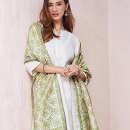 Women Printed Dupatta with Contrast Border-image-21