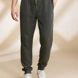 Men Joggers with Elasticated Drawstring Waist-image-17