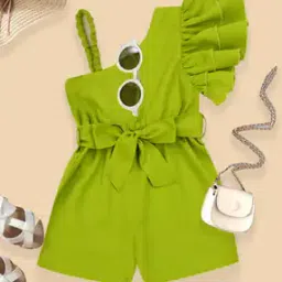 Girls Relaxed Fit Playsuits with Waist Tie-Up-image-40