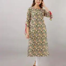women touch FloralPrinted Straight Kurta-picture-13