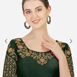 Women Embroidered Back Open Blouse-10