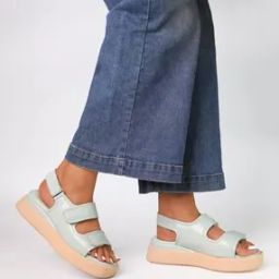 Women Slingback Platform Sandals with Velcro Closure-picture-5