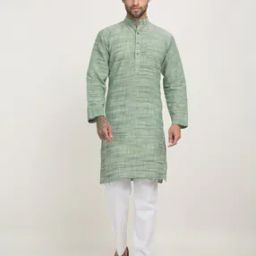 Men Regular Fit Kurta with Patch Pocket-picture-0