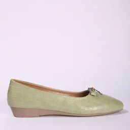 Women Croc-Embossed Slip-On Ballerinas-image-100