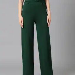 High Rise Straight Fit Pants-image-29