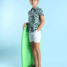 Boys Floral Regular Fit Shirt-image-88
