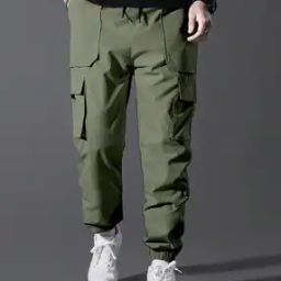 Men Relaxed Fit Cargo Jogger Pants with Drawstring Waist-image-27