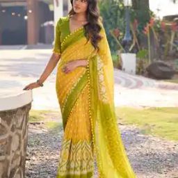 Women Printed Saree with Blouse Piece-image-72