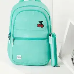 Unisex Cherry Floral Print Backpack with Pouch-image-57