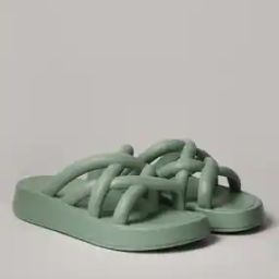 Strappy Slip-On Flat Sandals-25