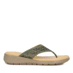 Laser-Cut Thong-Strap Flat Sandals-image-38