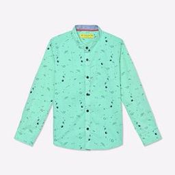 Printed Shirt with Patch Pocket-image-33