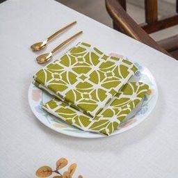 Pack Of 6 Abstract Printed Square Shaped Napkin Set-image-75