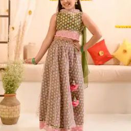Floral Print Lehenga & Choli with Dupatta-image-53