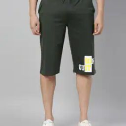 Graphic Print Shorts with Drawstring Waist-image-78