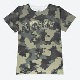 Boys Camouflage Print Regular Fit Round-Neck T-Shirt-image-47