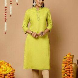 jaipur kurti Women Striped Straight Kurta with Mandarin Collar-picture-16