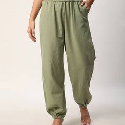 r&b Women Flat-Front Pants with Elasticated Waistband-picture-9