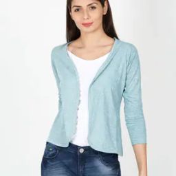 Knitted Open-Front Shrug-5
