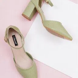 sherrif Women Round-Toe Chunky Heeled Sandals-picture-11