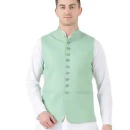 Sleeveless Nehru jacket-37