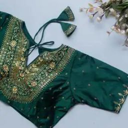 Women Embroidered Back Open Blouse-image-36