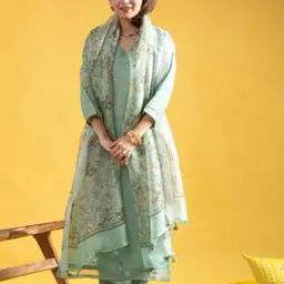 Women Embellished & Embroidered Straight Kurta Set-image-50