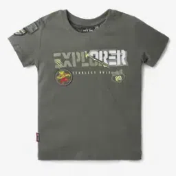 Typographic Print Round-Neck T-shirt-image-67