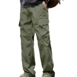 Men Relaxed Fit Cargo Pants with Insert Pockets-picture-39