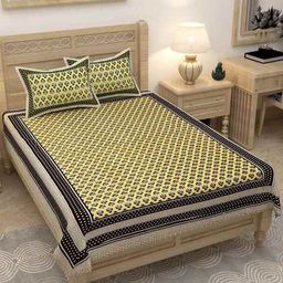 lali prints Printed Single Bedsheet with 2 Pillow Covers image 1