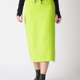 Women Straight Skirt with Drawstring Waist-image-32