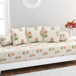 Floral Print Diwan Set-42