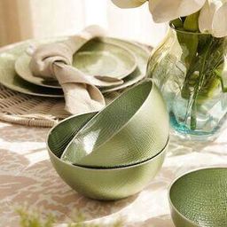 Set of 2 Textured Serving Bowls-22