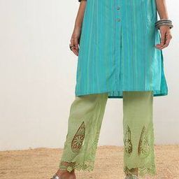 Embroidered Straight Fit Pants-image-67