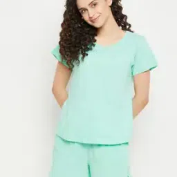 Graphic Print Crew-Neck T-Shirt & Shorts Set-image-16