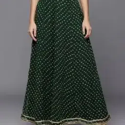 Women Printed Flared Skirt-image-4