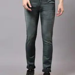 Men Straight Jeans with Insert Pockets-image-75
