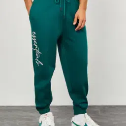 Slogan Print Oversized Joggers with Slip Pocket-picture-41