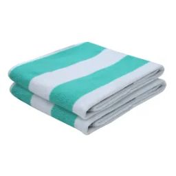 Set of 2 Striped Bath Towels 51" x 24"-6