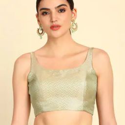 Women Woven Back Open Blouse-picture-33