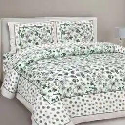 150 TC Floral Print King-Size Bedsheet with Pillow Covers-image-84
