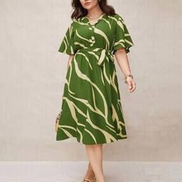 Women Printed A-Line Dress-image-20