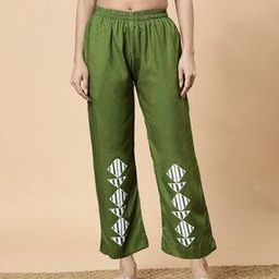 Women Geometric Print Palazzos with Insert Pockets-image-90