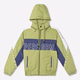 Colourblock Puffer Hooded Jacket-image-2