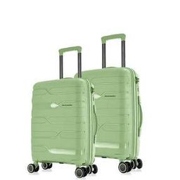 Set of 2 Paris Number Lock Trolley Bags - M | L-20